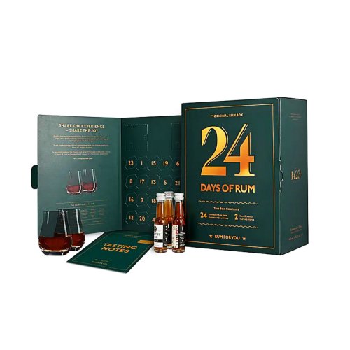 24 Days of Rum Calendar 2 Glasses 480ml