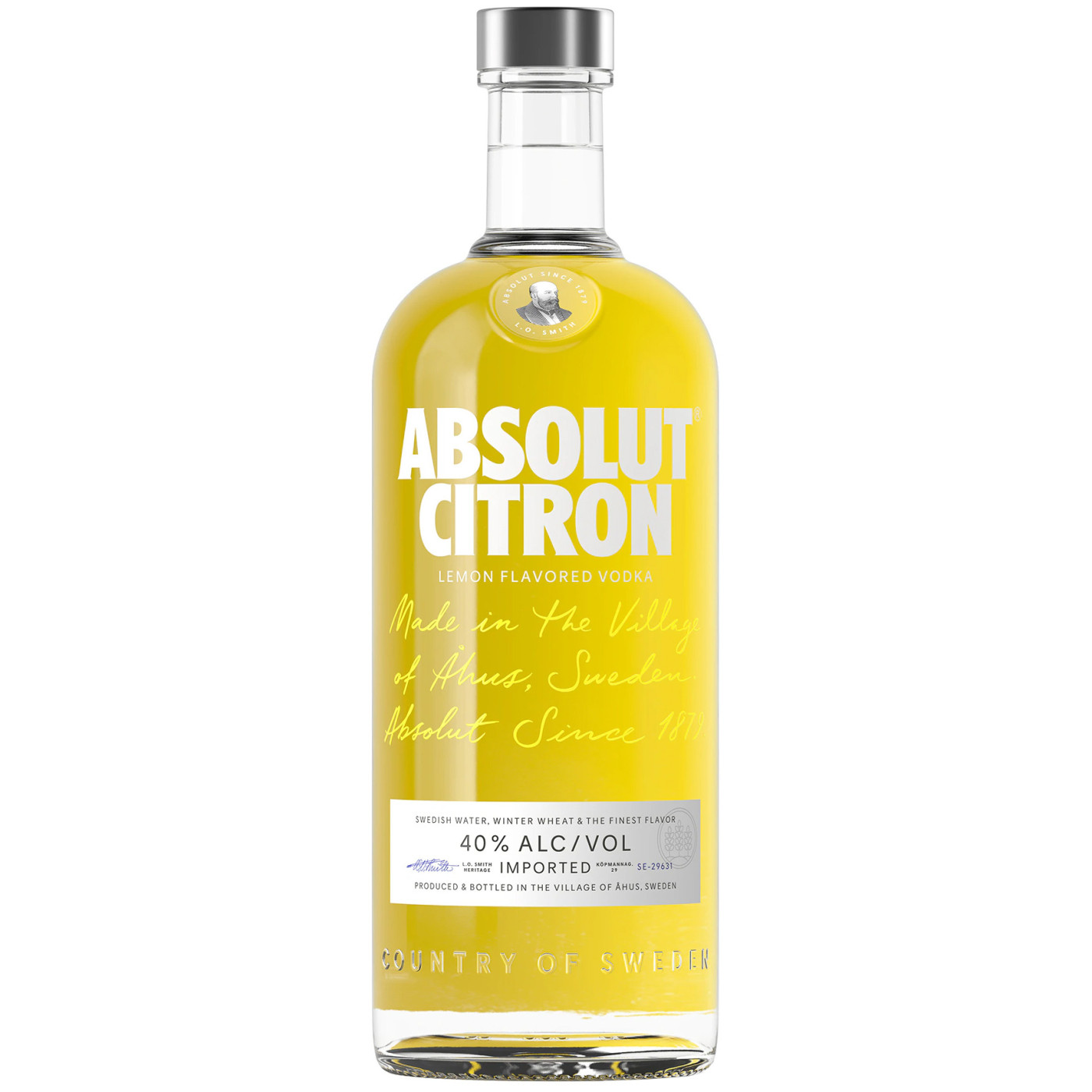 Absolute Liter Absolut - Citron 1 liter Vodka vind je op Whisky.nl