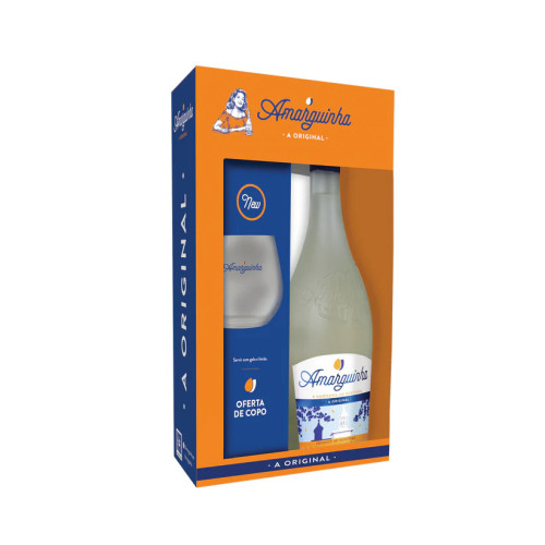 Amarguinha Amendoa Amarga Giftpack with Glass 70cl