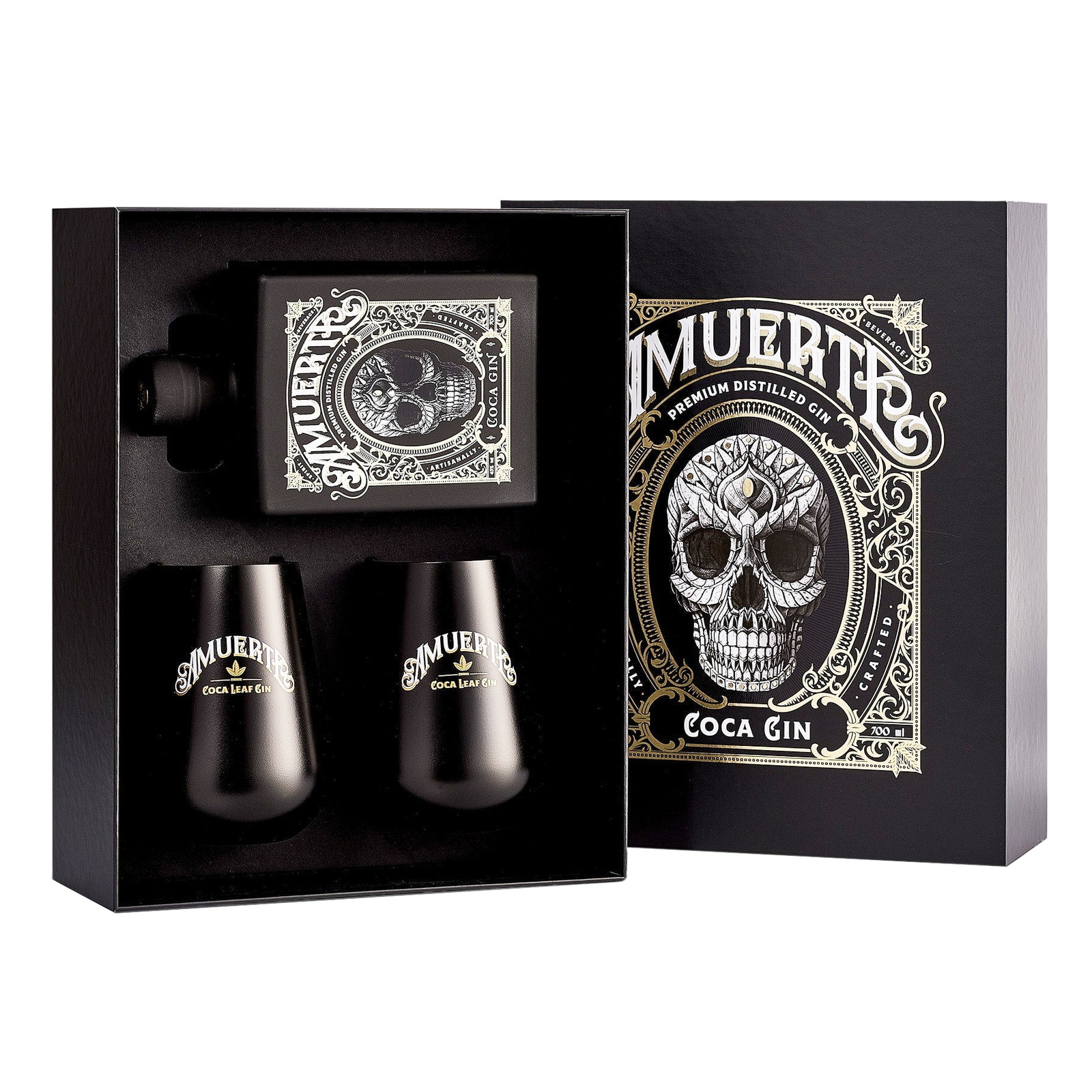Amuerte - Black Edition Giftpack 2 Glazen 70cl
