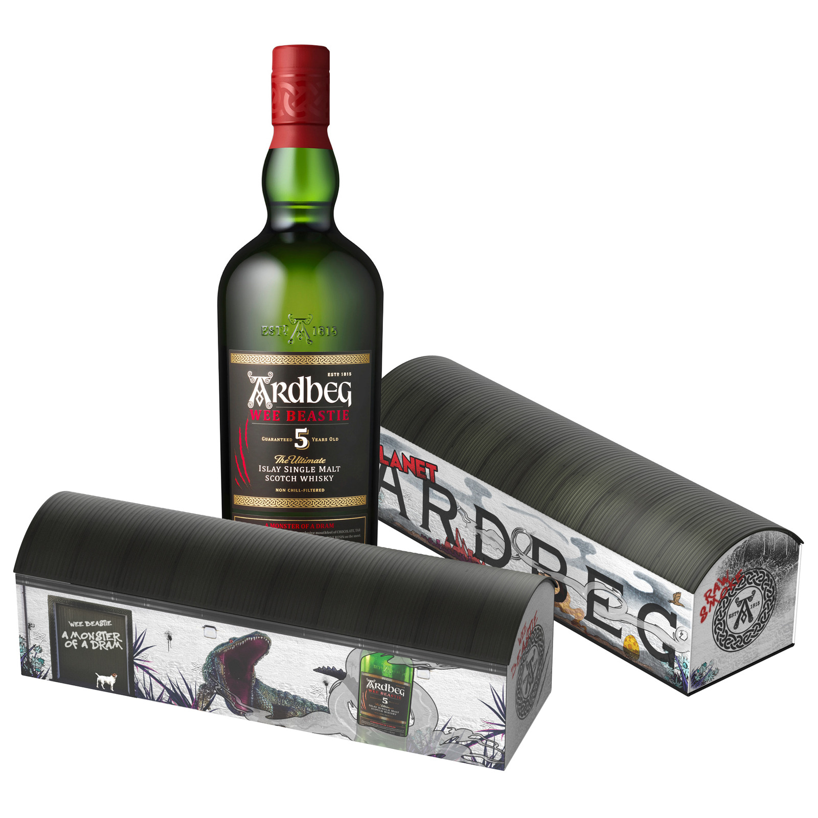Ardbeg 5 Y Wee Beastie Warehouse Giftpack 70cl