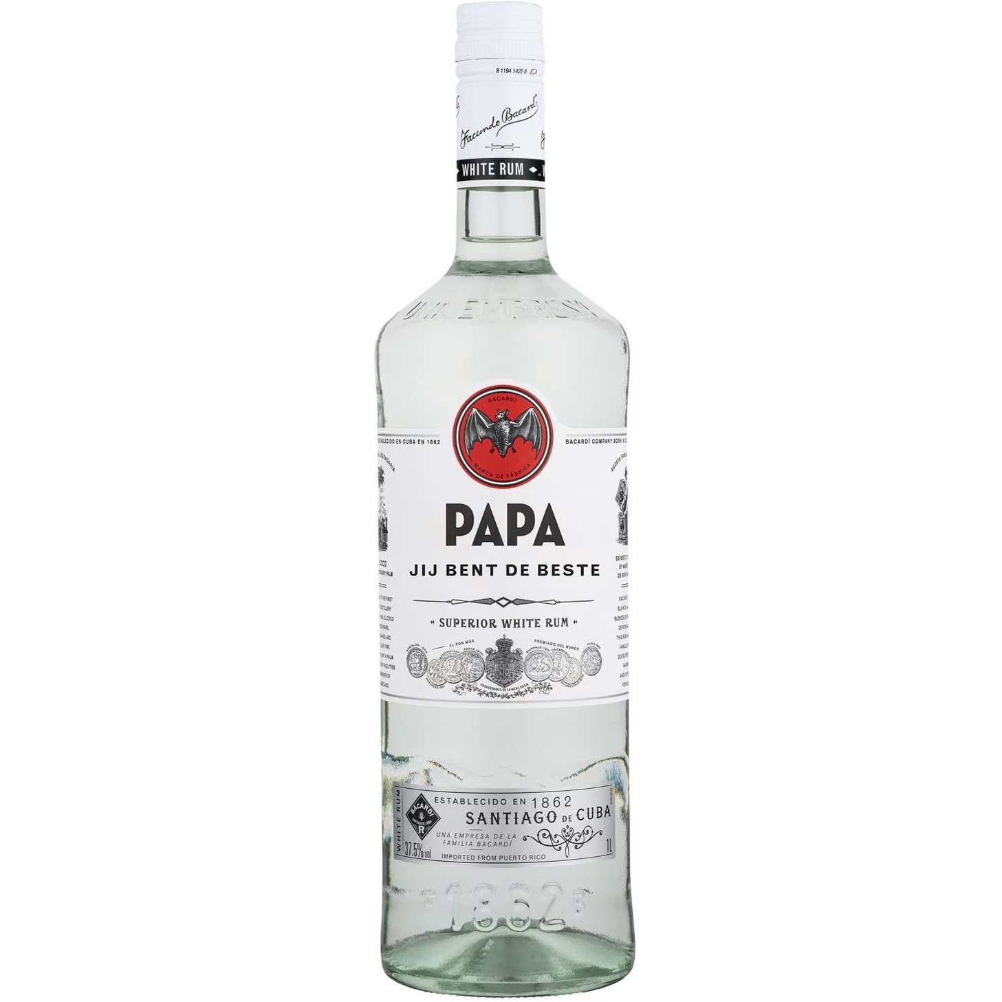 Bacardi - Papa jij bent de beste Vaderdag editie 1 liter