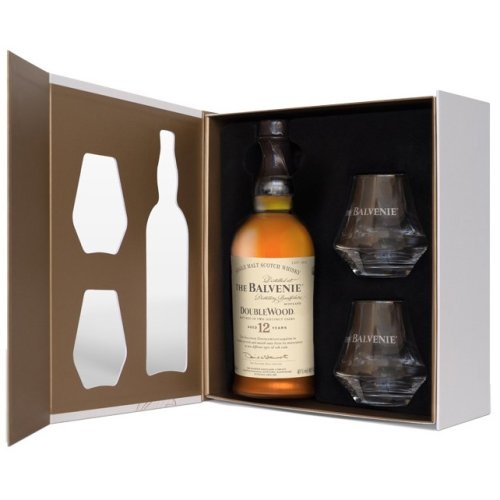 Balvenie, 12 Y DoubleWood Gift Pack 2 Glasses 70cl