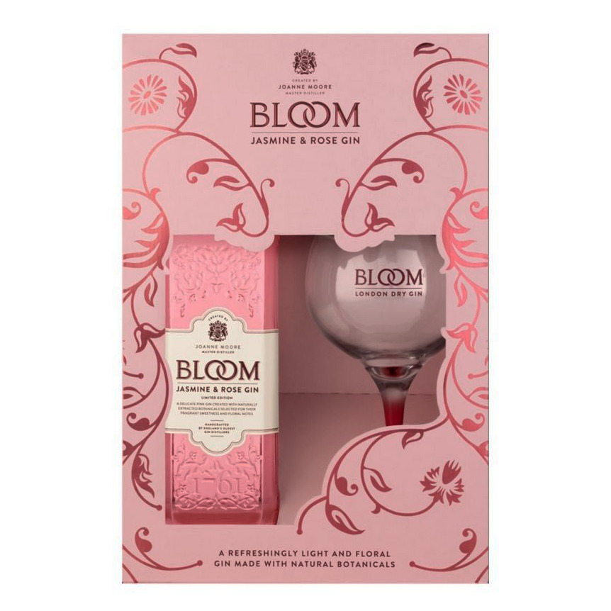 Bloom - Jasmine & Rose Giftpack Glass 70cl