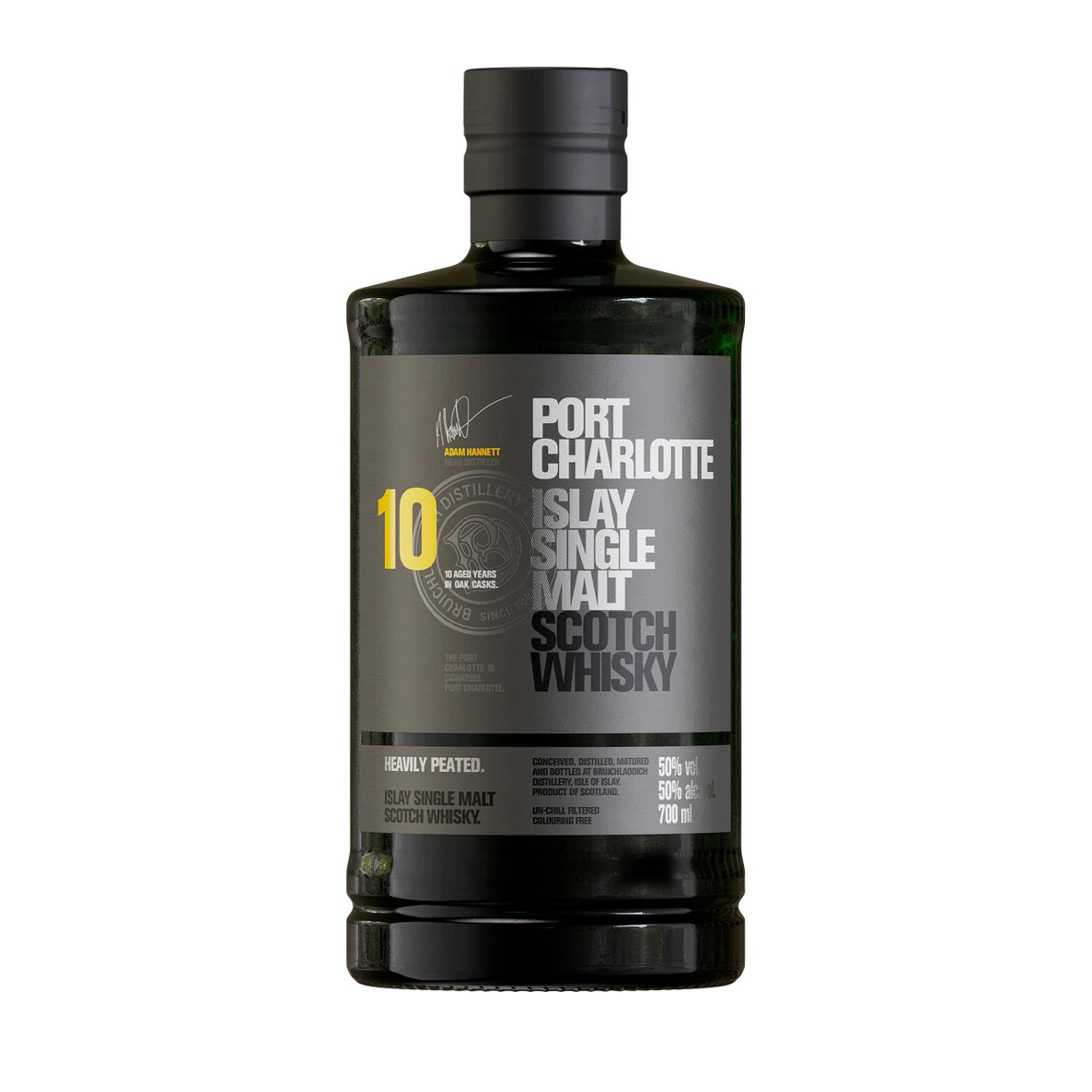 Bruichladdich, 10 years - Port Charlotte Heavily Peated 1 liter