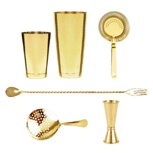 Cocktail Tools Boxed Set Gold set