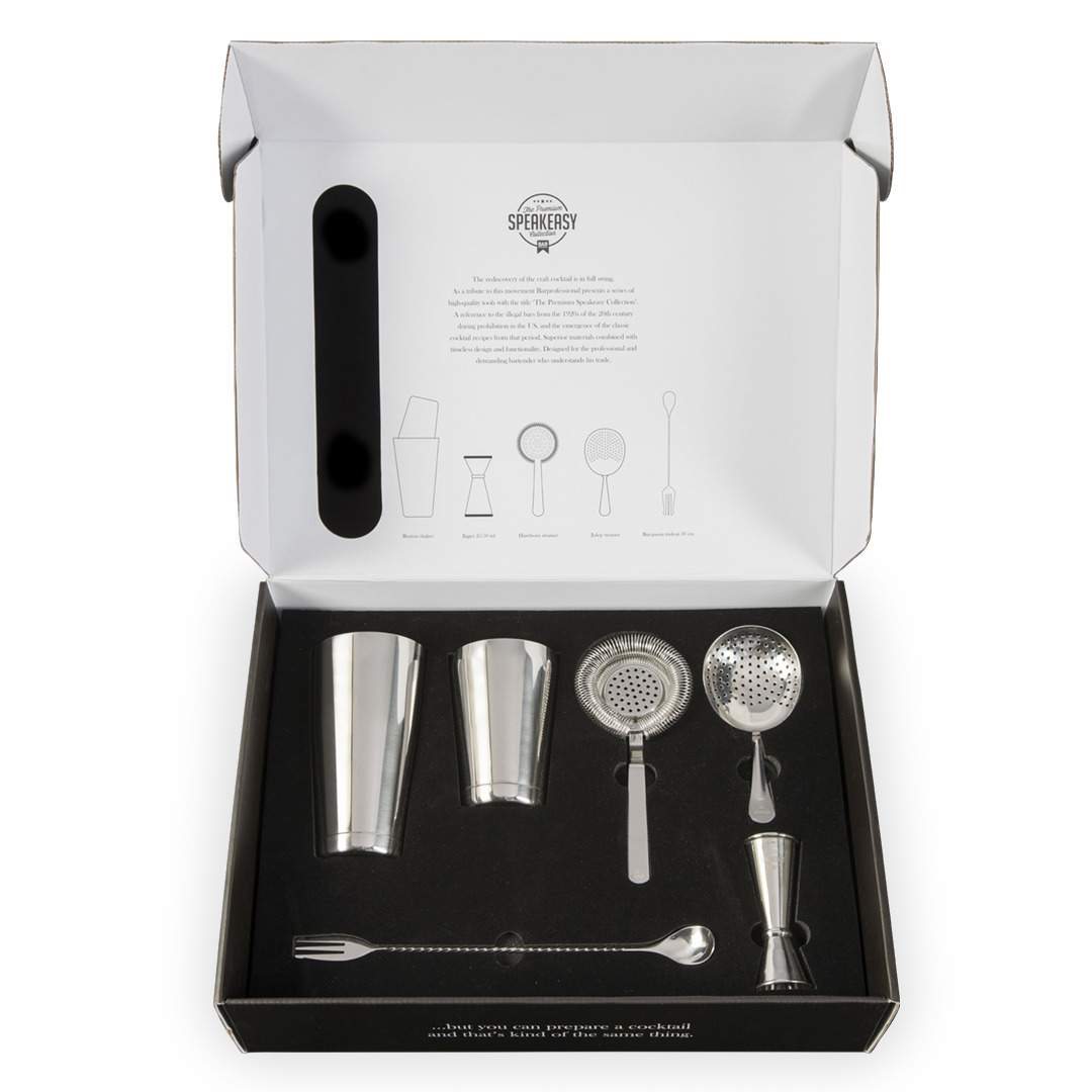 Cocktail Tools Boxed Set Stainless set