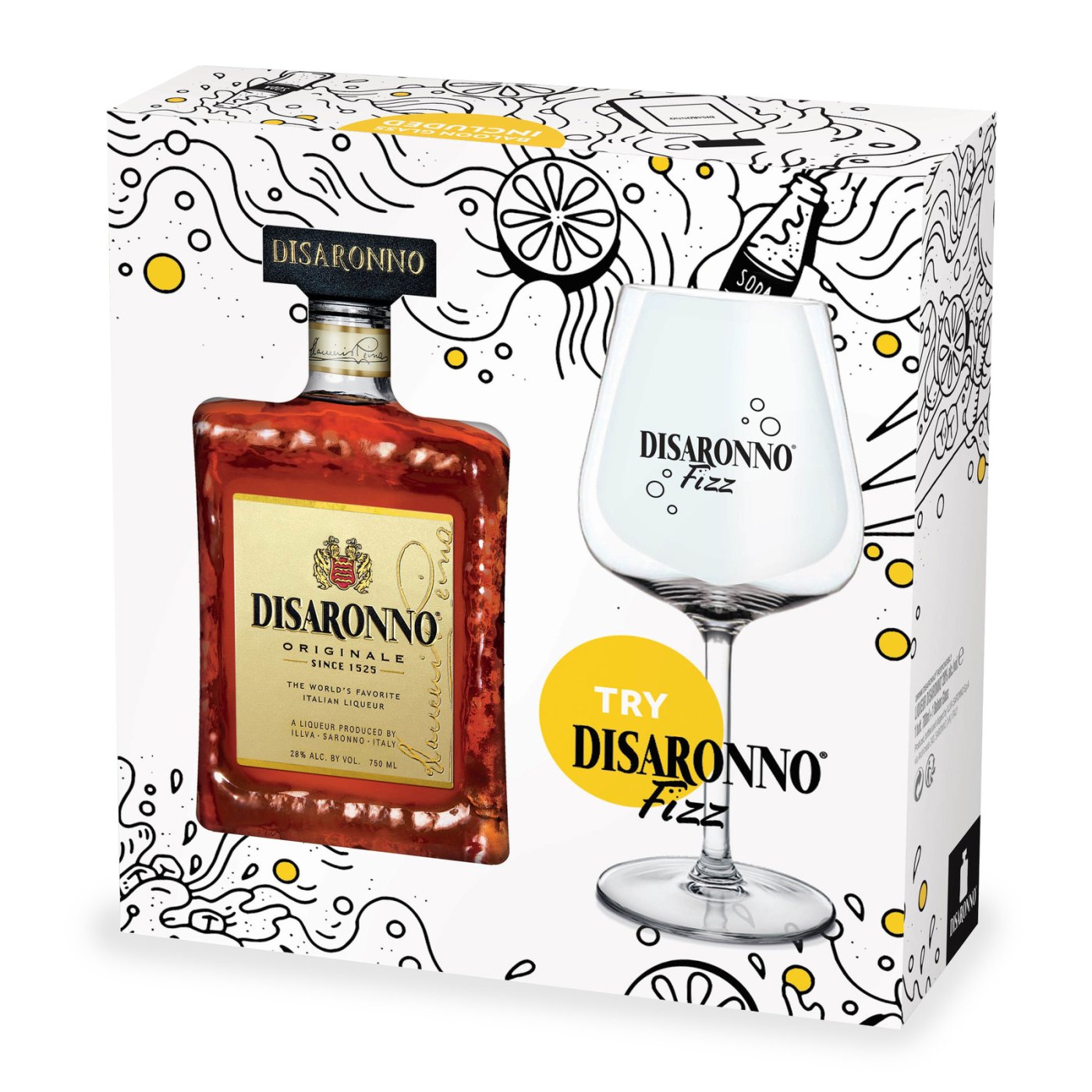 Disaronno - Fizz Giftpack 70cl