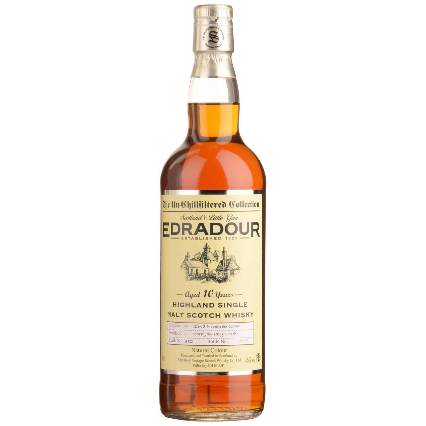 Edradour, 10 years - 2008 70cl