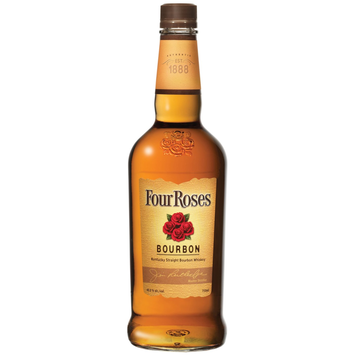 Wereldwijd innovatie vaas Four Roses - Bourbon Whiskey 1 liter Whisky vind je op Whisky.nl
