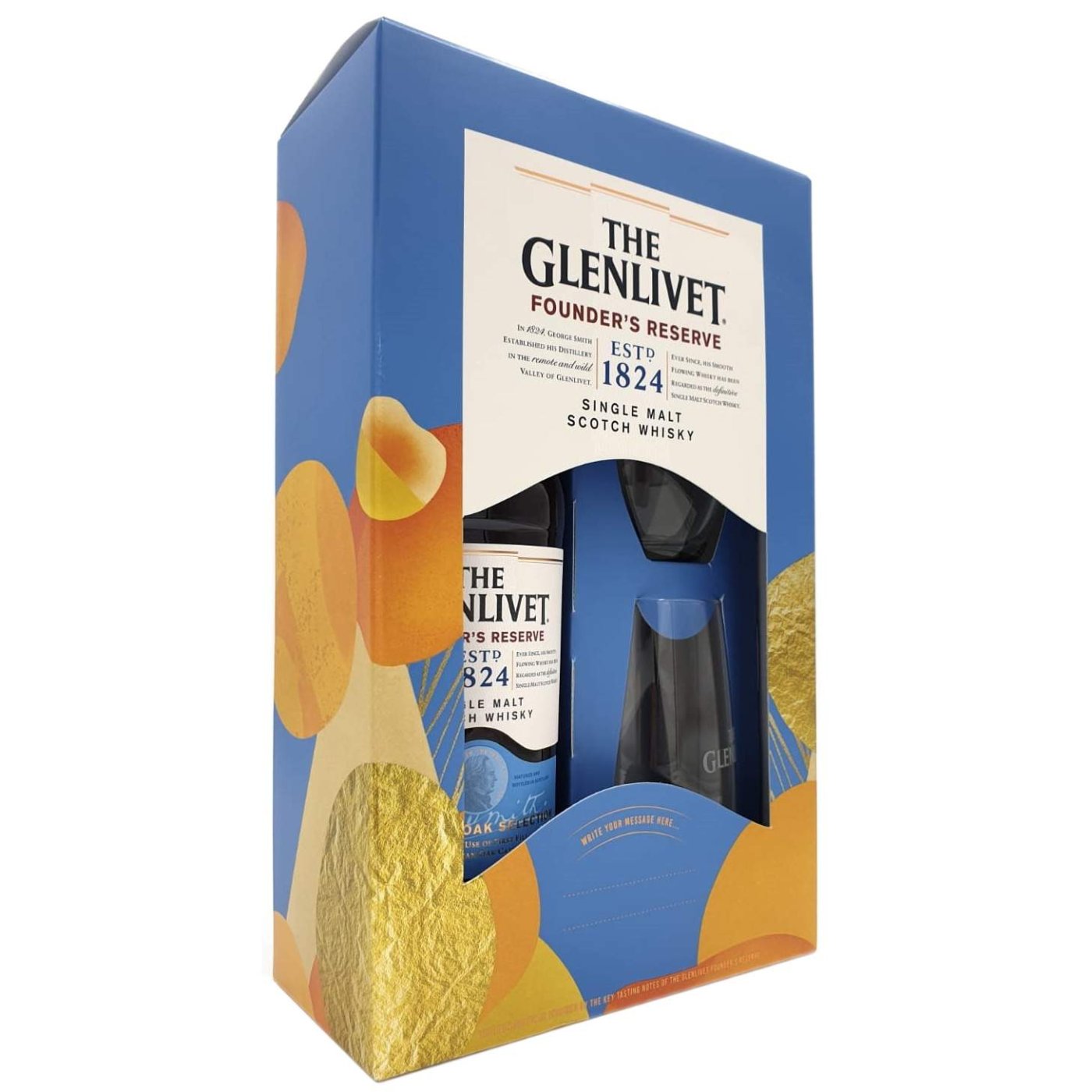 Glenlivet - Founders Reserve Gift Pack 2 Glazen 70cl