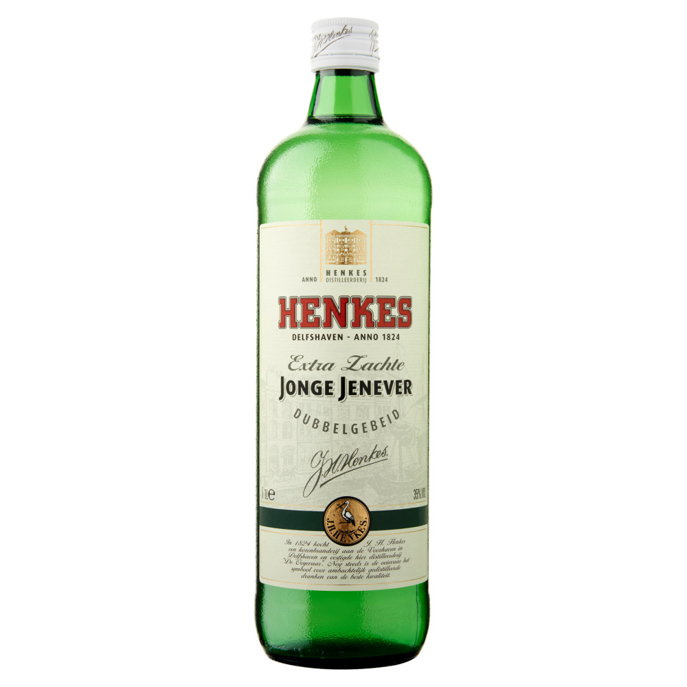 Waar Monnik Zes Henkes - Jong 1 liter Jenever vind je op Whisky.nl