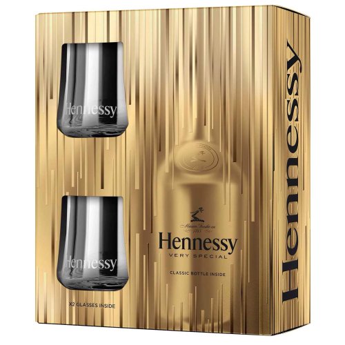 Hennessy - V.S. Giftpack 2 Glasses 70cl