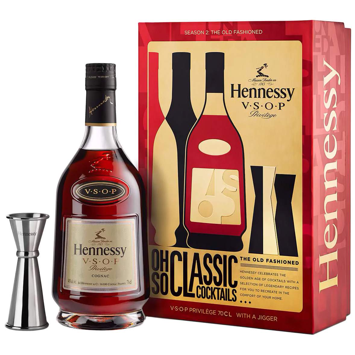 Hennessy - V.S.O.P. Privilege Giftpack Cocktail Tools Season 2 70cl