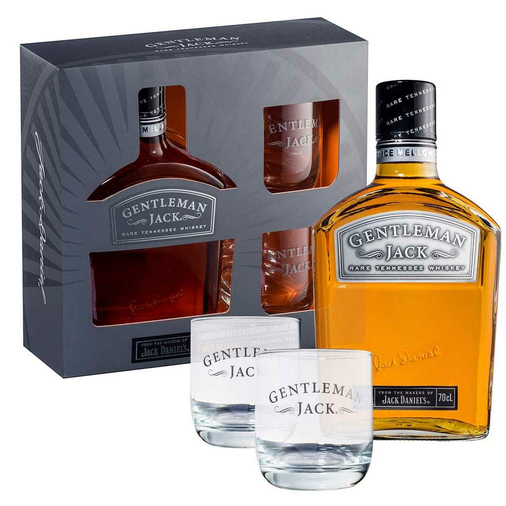 Jack Daniel's - Gentleman Jack cadeauset 2 glazen 70cl