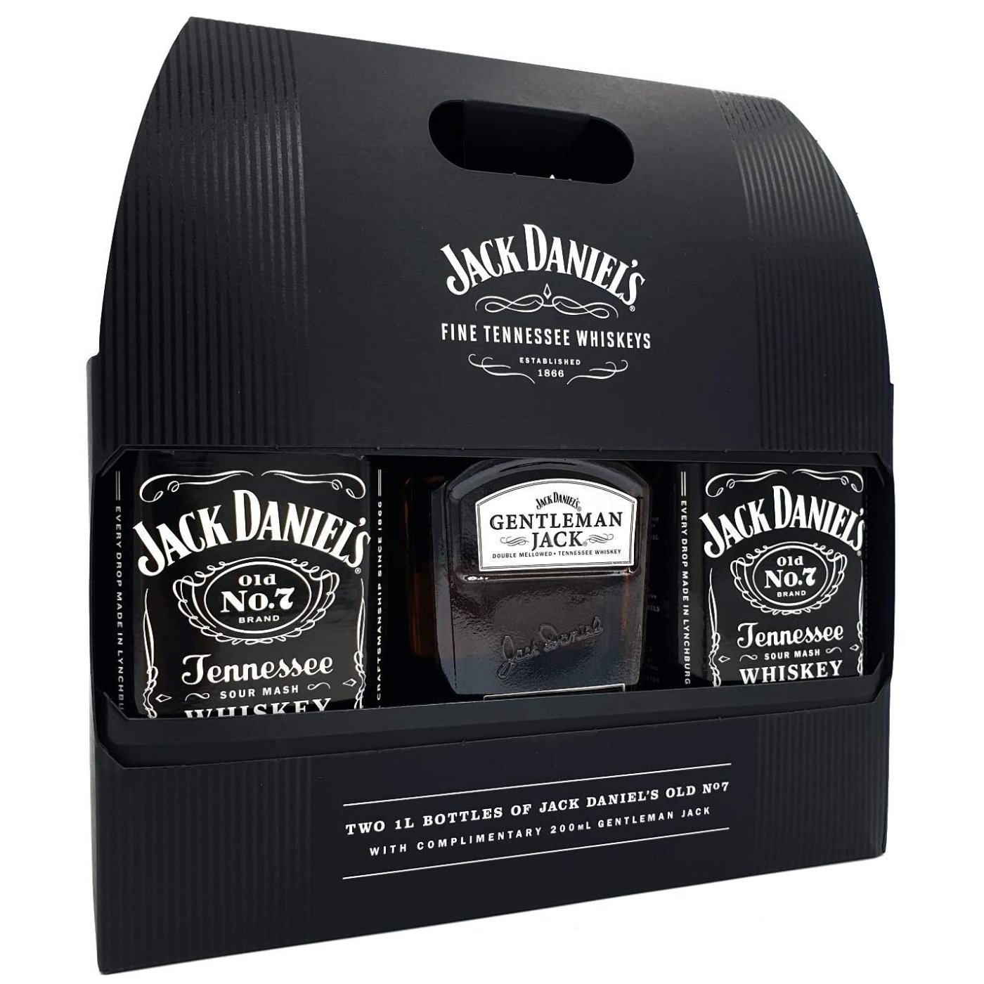 Jack Daniel's Gift Pack 2 Old No7 & 200 ml Gentleman Jack 2,20 liter