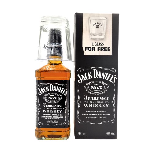 Jack Daniel's - Old No. 7 met Glas 70cl