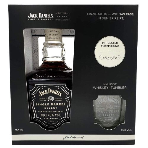 Jack Daniel's - Single Barrel Select Giftpack met Glas 70cl