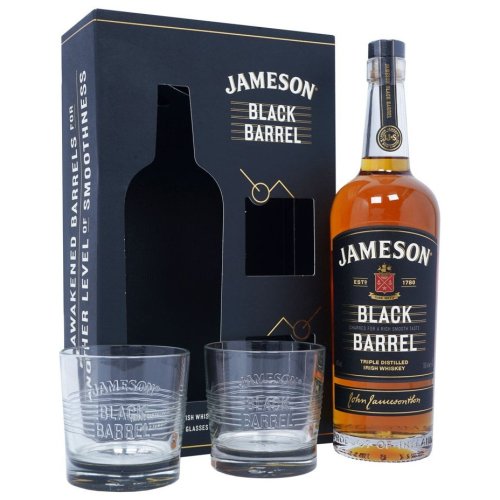 Jameson Black Barrel - Gift Pack 2 Glazen 70cl