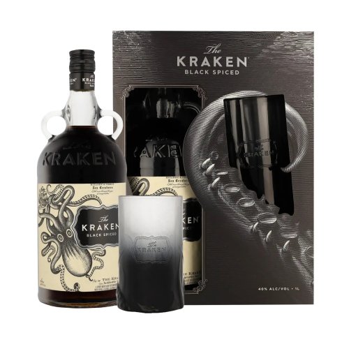 Kraken - Spiced Rum Giftpack met Glas 1 liter