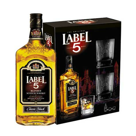 Label 5 - whiskygeschenk 70cl