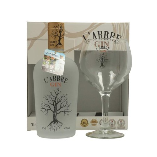 L'Arbre Gin geschenk met Glas 70cl