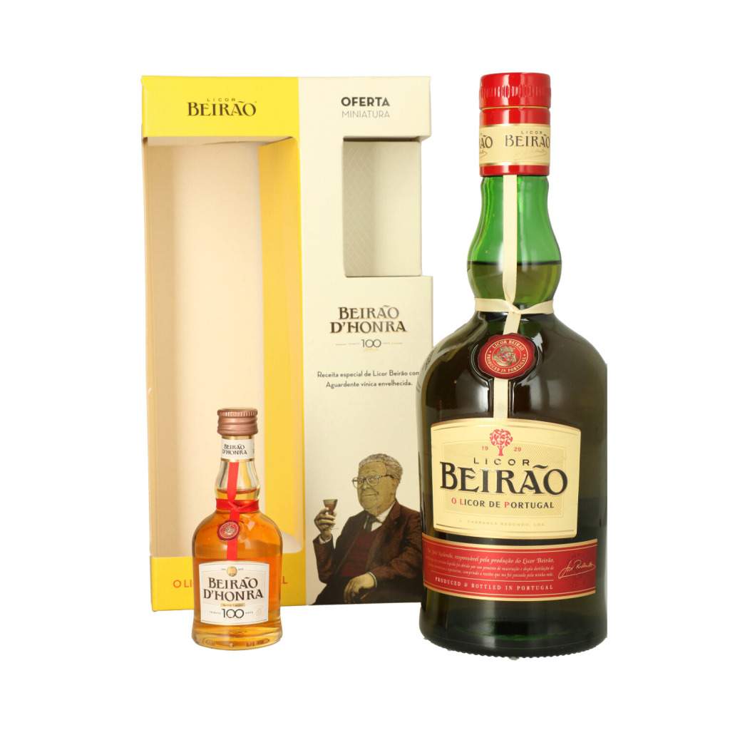 ﻿Licor Beirao + Mini d'Honra 75cl
