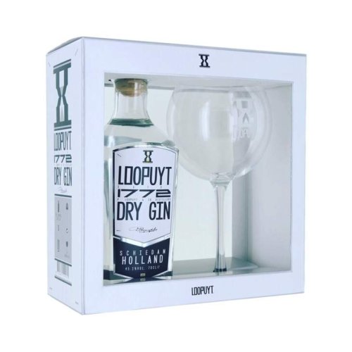 Loopuyt - Dry Gin Giftpack Glass 70cl