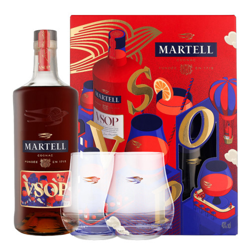 Martell - VSOP Giftpack 2 Glazen 70cl