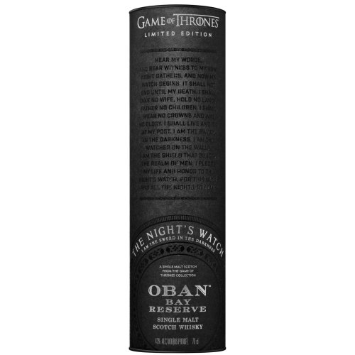 Oban Bay Reserve - Game of Thrones, The Night's Watch 70cl