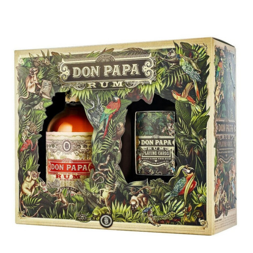 Papa - Single Island Rum + Playing Cards Giftset 70cl