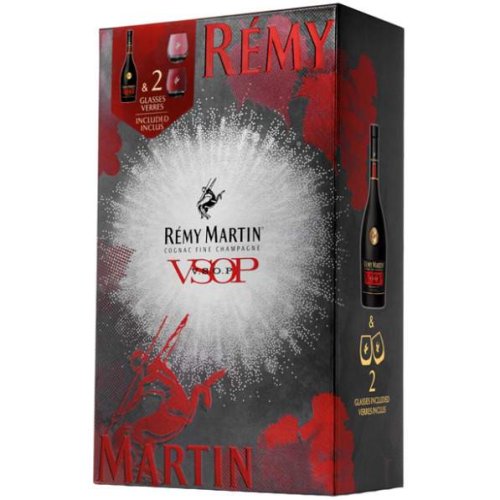 Rémy Martin - VSOP met 2 glazen 70cl