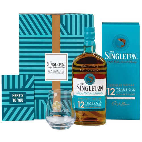 Singleton, 12 Y Giftpack met glas 70cl