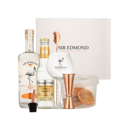 Sir Edmond Gin & Fever-Tree Indian Tonic + 2 Glasses 70cl