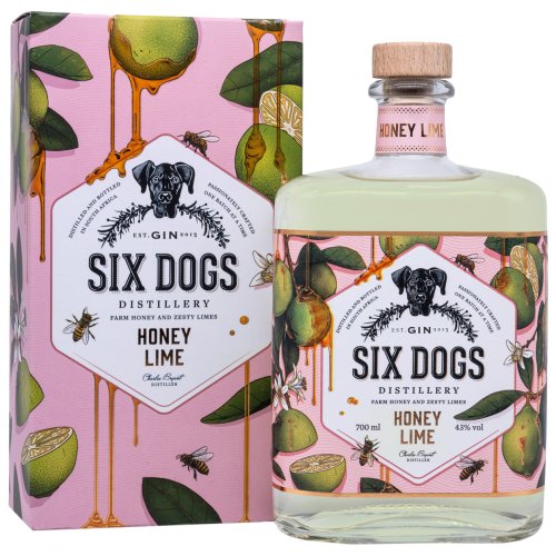 Six Dogs - Honey Lime Gin 70cl