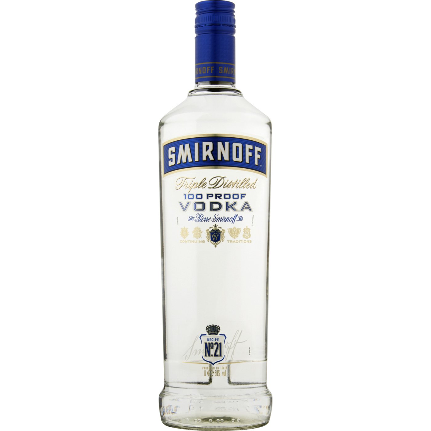 Smirnoff - Blue, 100º Proof 1 liter
