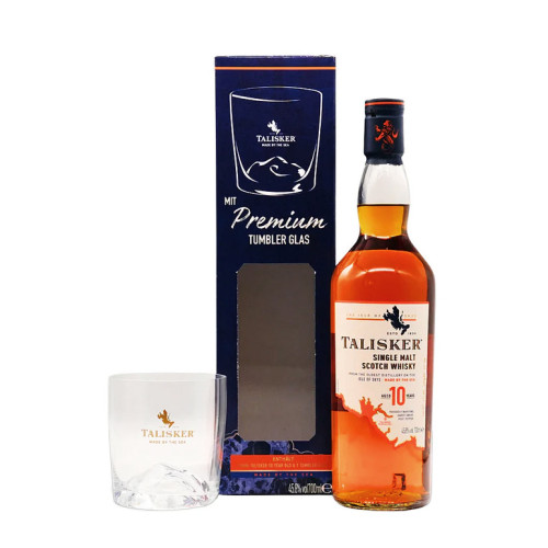 Talisker, 10 Y with Tumbler Glass 70cl