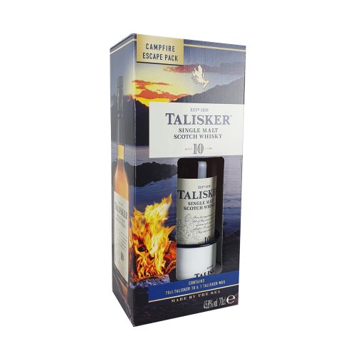 Talisker, 10 years - Gift Pack Mok 70cl
