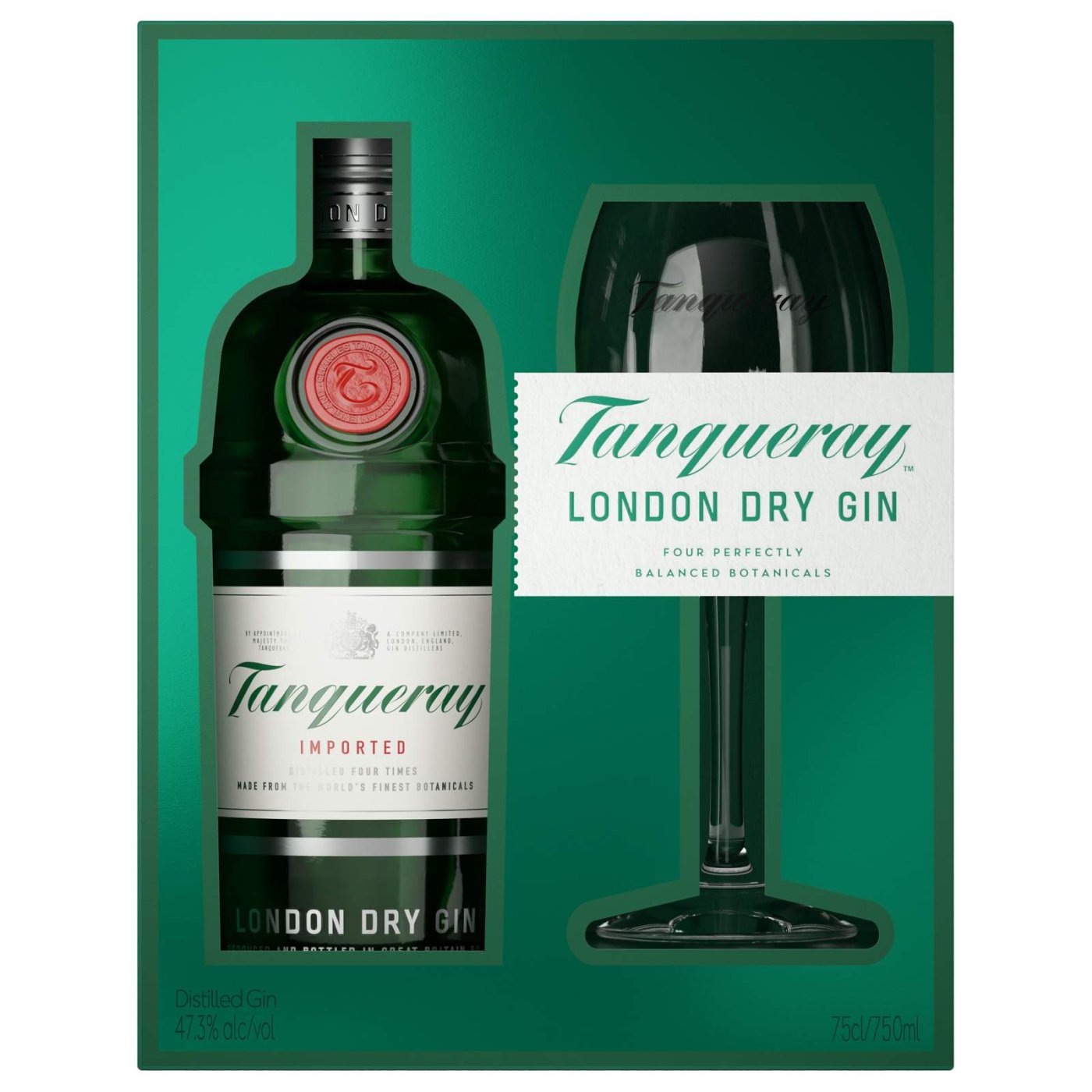 potlood onvoorwaardelijk betaling Tanqueray Gift Pack Copa Glass 70cl Gin vind je op Whisky.nl