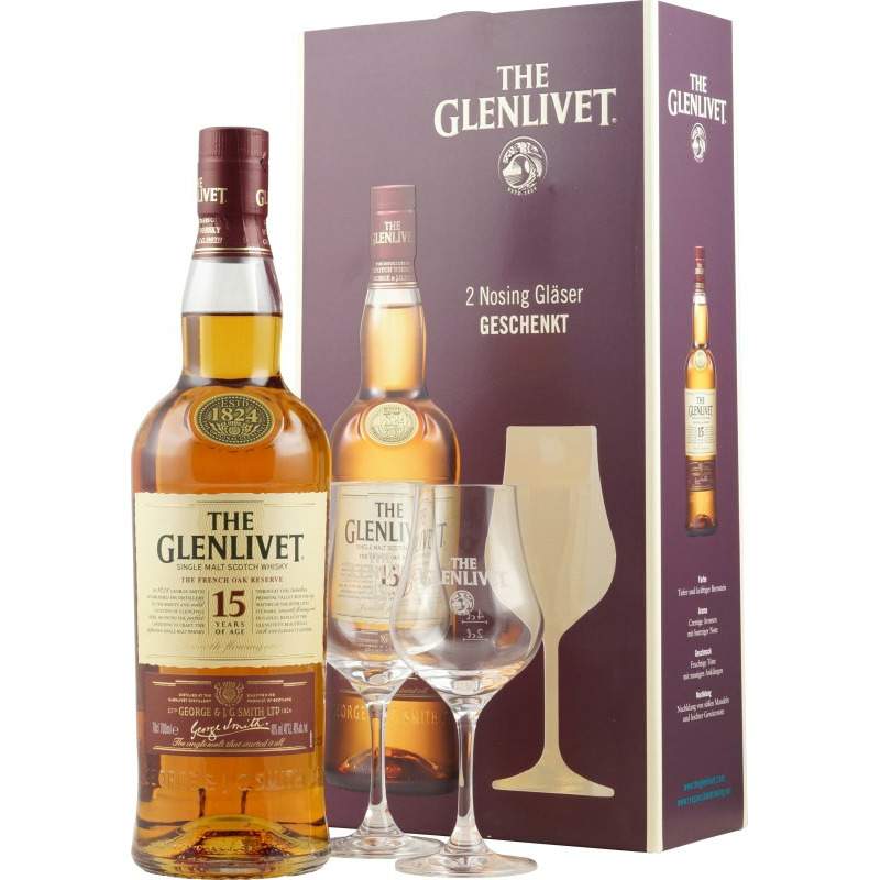 The Glenlivet, 15 years - geschenk 70cl