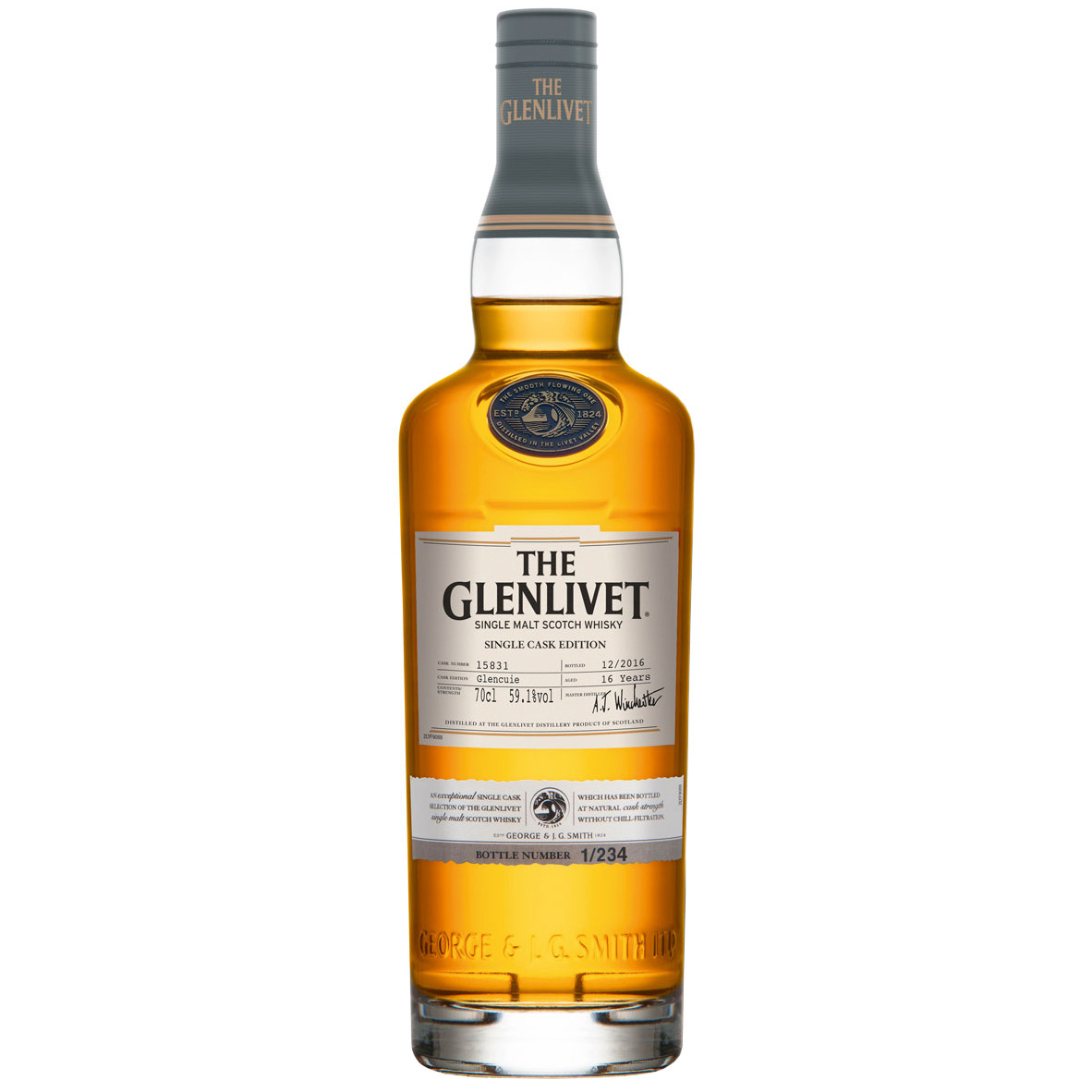 The Glenlivet, 16 years - Single Cask Glencuie 70cl
