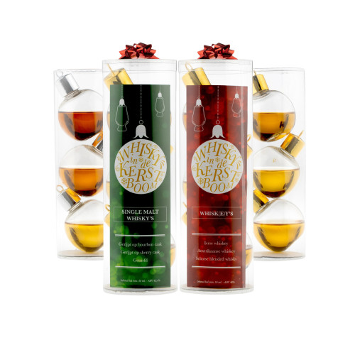Whiskey Kerstballen - Cadeau set 2 x 3 stuks 300ml